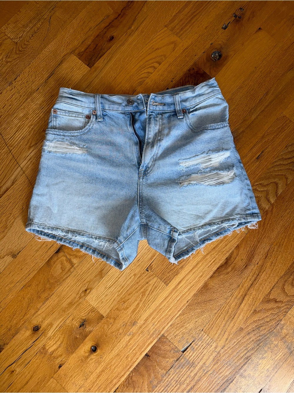 American Eagle Outfitters Light Wash 90s Boyfriend Jean Shorts
